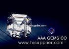 OEM Colorless Asscher Cut Moissanite 10mm Hardness 9.2 To 9.5