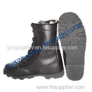 Full grain leather Ankle Military Combat Boot for Army Police Wear