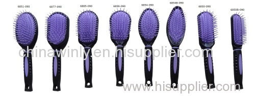 Black Plastic Professional Hair Brush