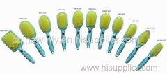 Green Plastic Professional Hair Brush