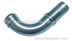 Carbon steel hose fitting covered Cr6+ free zinc plating