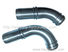 Carbon steel hose fitting covered Cr6+ free zinc plating