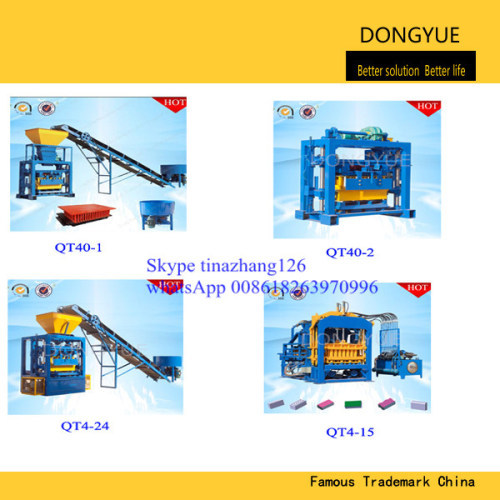 Small hollow block making simple production line