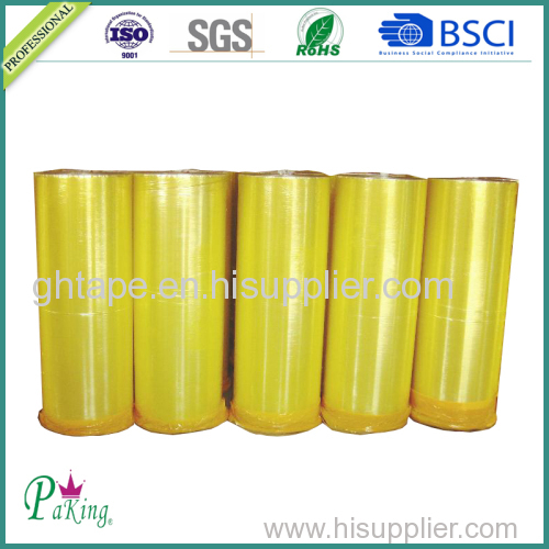 Korean Market Yellow BOPP Adhesive Packing Tape Jumbo Roll