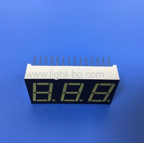 Ultra White triple digit 14.2mm common anode 7 segment led display for Instrument Panel