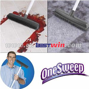 OneSweep Nothing Sweeps Better/Household Cleaning broom One Sweep Rubber Broom As Seen On TV