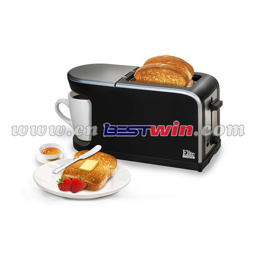 Newest Electric Breakfast Toaster & Coffee Maker 2 in 1 Bread and Coffee Machine As Seen On TV