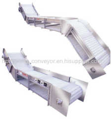 conveyor belt for meat processing bucket lifting conveyor