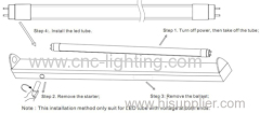 0-10V Dimmable T8 LED Tube with external driver Emergency battery backup 110Lm/W 90-277V Retrofit T8 LED Tube