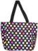 Multicolor Folding Womens Tote Bags Dot Print Recyclable Zipper Closure