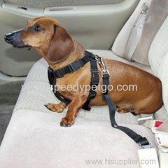 Dog car safety belt with double Insert