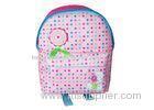 Kids Cute School Backpack Bag In Pink 600D Polyester With Heat Transfer Print
