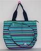 Womens Tote Bags Eco Friendly Tennis Racket handbag Stripes Printing