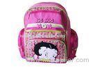 Girls Kids Student School Bag With Crystalline Allover Print And Puff Print