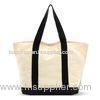 Natural Womens Tote Bags / Canvas Tote Bag Customized Reusable Eco Handbag