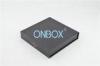 Black Printed Gift Boxes / Gift Packaging Boxes Foodstuff Packing