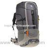 Dark Grey Camping Hiking Backpack 70L Polyester Adjustable Sternum Strap