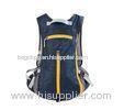 Dark Blue Camping Hiking Backpack Waterproof Nylon Sports Bag With Helmet Pocket