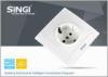 Long usage life Europe 1 gang electric Wall Switch Socket French Type