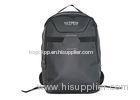 Basic Waterproof Sports Backpack Black Tarpaulin Two Main Compartments