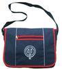 Campus Sling Shoulder Messenger Bag 300D Polyester Velcro Closed Embroidery Logo