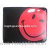 PU Waterproof Money Pouch Zip Closure Wallet Smiley World With Elastic Closed