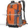 Orange Womens Hiking Backpack50 Liter Outdoor Traveling Thick Shoulder Straps