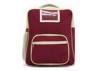 Promotional Kids School Backpack Bag In Dark Maroon Polyester With Square Shape