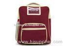 Promotional Kids School Backpack Bag In Dark Maroon Polyester With Square Shape