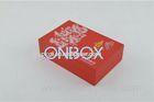 Luxury Printed Gift Boxes Chinese Red Removable Pad Insert Custom