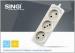 3 Pin plug power usb socket electricical multi outlet power bar with surge protector