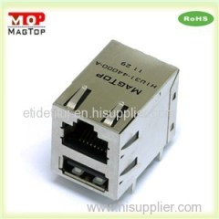 RJ45 Connector With USB H1U31-44000-A