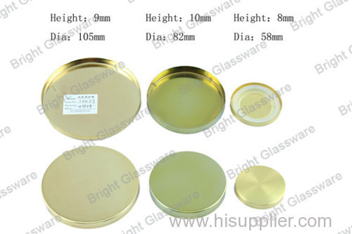 colorful electroplating aluminum lid for candle holder
