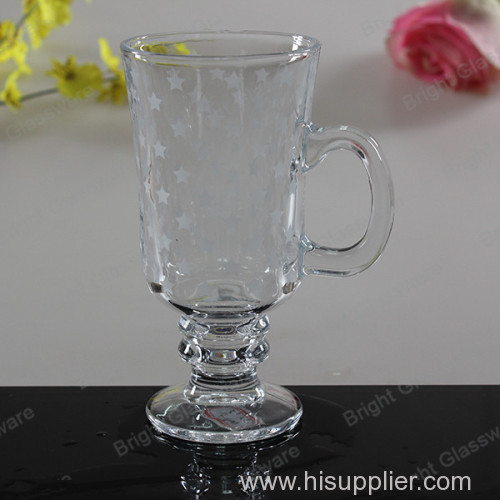 factory custom design glass beer mug with handle for Wholesale