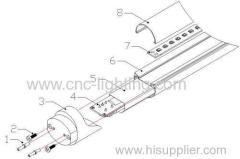 12W 120cm 4ft 160-170Lm/W super bright T8 LED Tube 85-265V 5Years warranty