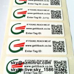 Own Design Security Destructible Barcode Stickers Printing with Warranty Paper