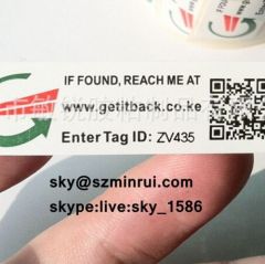 Own Design Security Destructible Barcode Stickers Printing with Warranty Paper