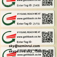 Own Design Security Destructible Barcode Stickers Printing with Warranty Paper