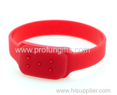 Silicone mosquito repellent bracelet