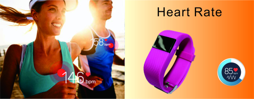 Heart Rate Bluetooth Sport Smart Wrist Band Silicone Bracelets 