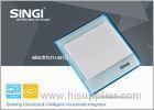 1Gang Europe push buttion flat plate on off wall switch with blue plate