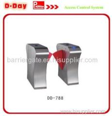 well design bridge type top grade butterfly wing brake flap barrier pedestrian access control gate