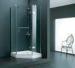 10mm Frameless tempered glass panel shower enclosure with cuts and hole