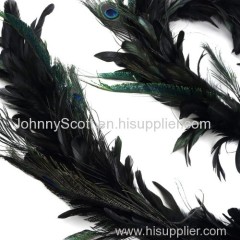 Feather Garland w/Schlappen-Peacock In stock