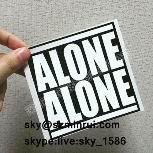 out door use eggshell sticker/custom eggshell sticker printing/sefl destructive adhesive label