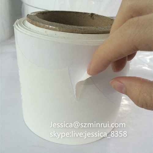 Factory Wholesale Fragile Security Sticker Paper Destructible Vinyl Materials Eggshell Sticker Paper In Rolls