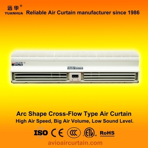 Arc shape cross-flow air curtains 12509B