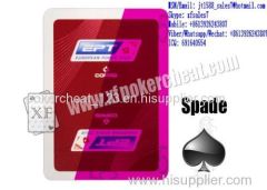 XF EPT Plastic Coated Playing Cards With Sides Bar-Codes Markings Or Backside Invisible Markings For Poker Analyzer