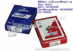 XF EPT Plastic Coated Playing Cards With Sides Bar-Codes Markings Or Backside Invisible Markings For Poker Analyzer