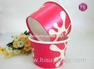 Customize 8oz PE Coated Disposable Ice Cream Bowl With Dome Lid